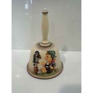 Vintage Goebel 1986 Annual Hummel Bell, 9th Edition, Boy and Crow #708